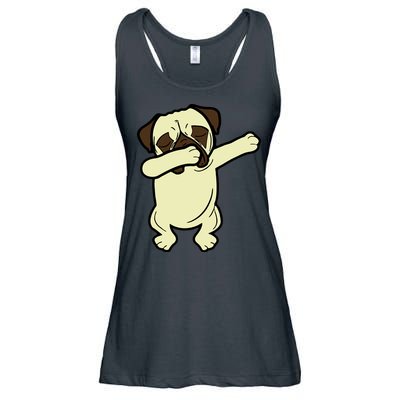 Dabbing Pug Doing the Dab Ladies Essential Flowy Tank