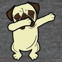 Dabbing Pug Doing the Dab Poster