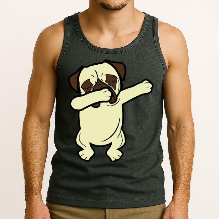 Dabbing Pug Doing the Dab Tank Top