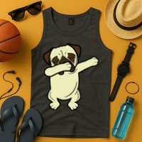 Dabbing Pug Doing the Dab Tank Top