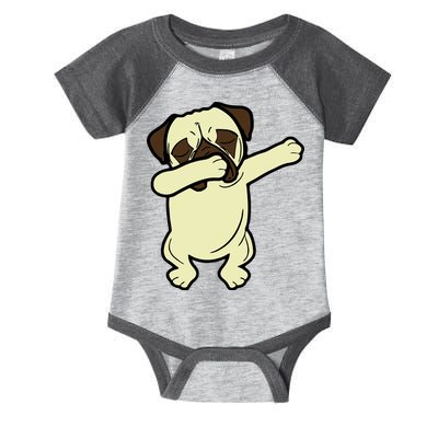 Dabbing Pug Doing the Dab Infant Baby Jersey Bodysuit