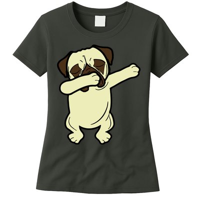 Dabbing Pug Doing the Dab Womens T-Shirt