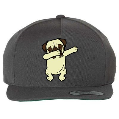 Dabbing Pug Doing the Dab Wool Snapback Cap
