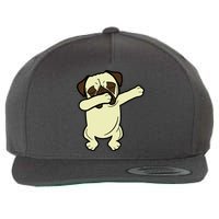 Dabbing Pug Doing the Dab Wool Snapback Cap