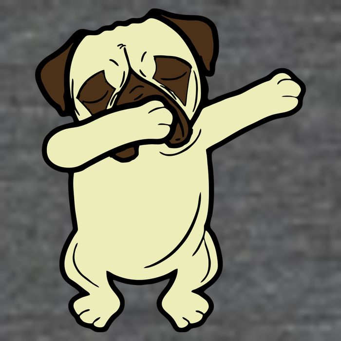 Dabbing Pug Doing the Dab Wool Snapback Cap