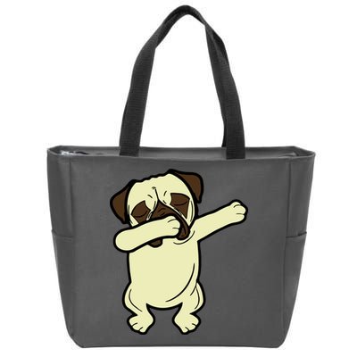 Dabbing Pug Doing the Dab Zip Tote Bag