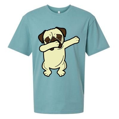 Dabbing Pug Doing the Dab Sueded Cloud Jersey T-Shirt