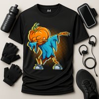 Dabbing Pumpkin Head Cool Funny Halloween Cooling Performance Crew T-Shirt