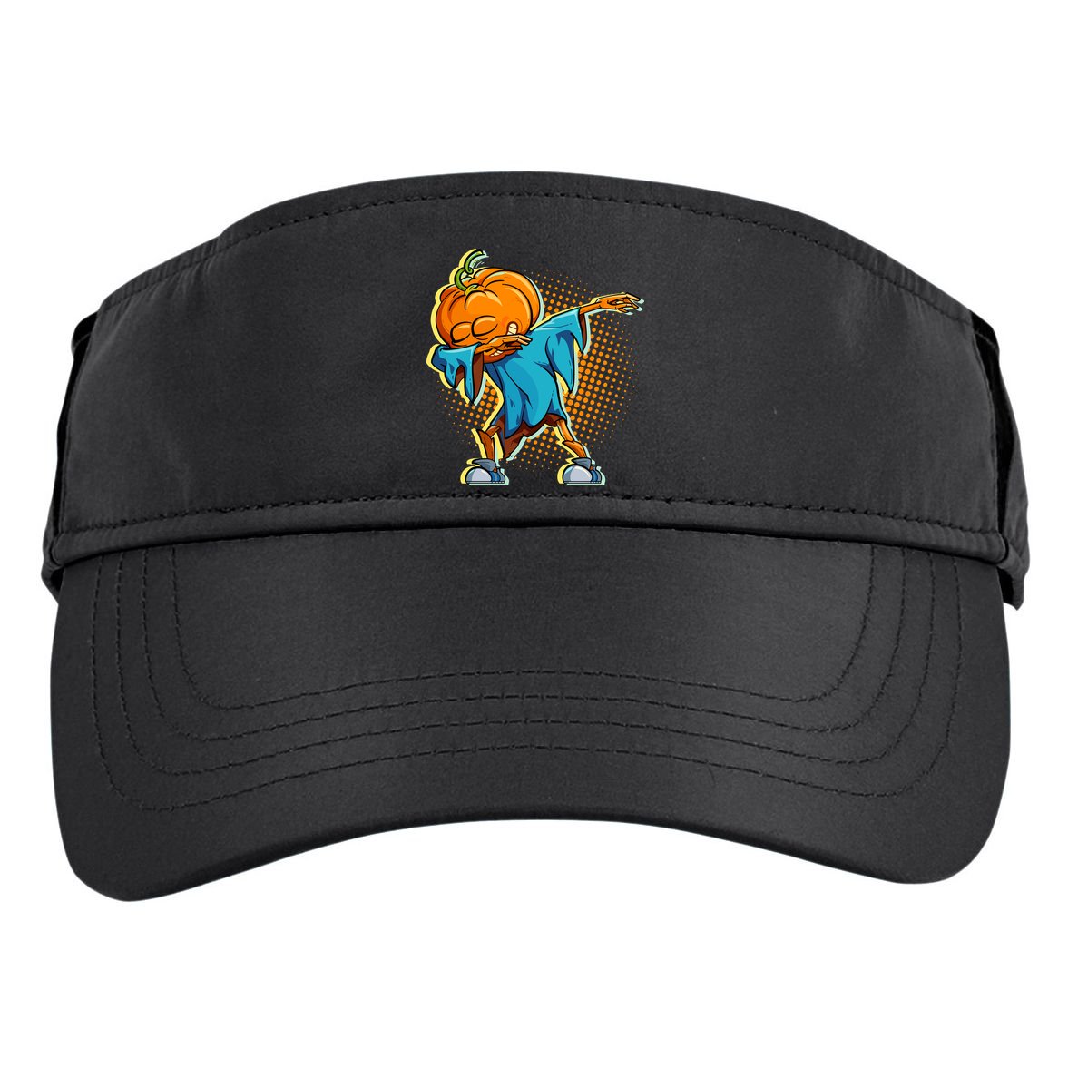 Dabbing Pumpkin Head Cool Funny Halloween Adult Drive Performance Visor