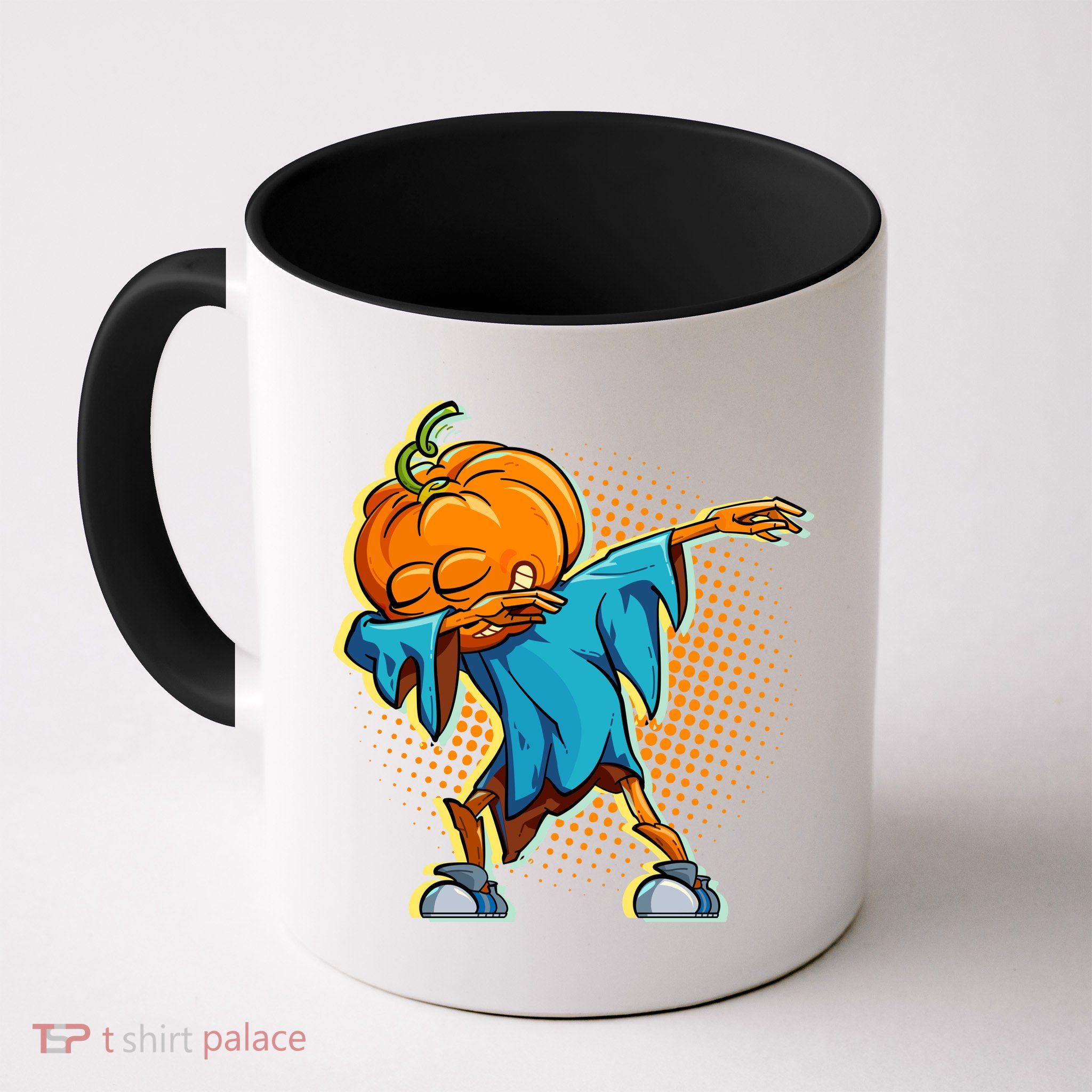 Dabbing Pumpkin Head Cool Funny Halloween Mug