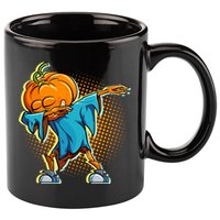Dabbing Pumpkin Head Cool Funny Halloween 11oz C Handle Ceramic Mug