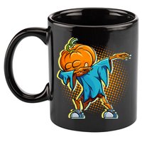 Dabbing Pumpkin Head Cool Funny Halloween 11oz C Handle Ceramic Mug