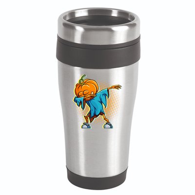 Dabbing Pumpkin Head Cool Funny Halloween 16oz Travel Tumbler
