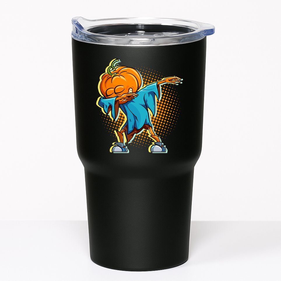 Dabbing Pumpkin Head Cool Funny Halloween Tumbler