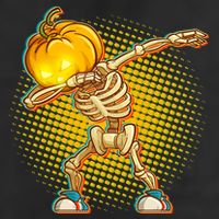 Dabbing Pumpkin Head Skeleton Adult Drive Performance Visor