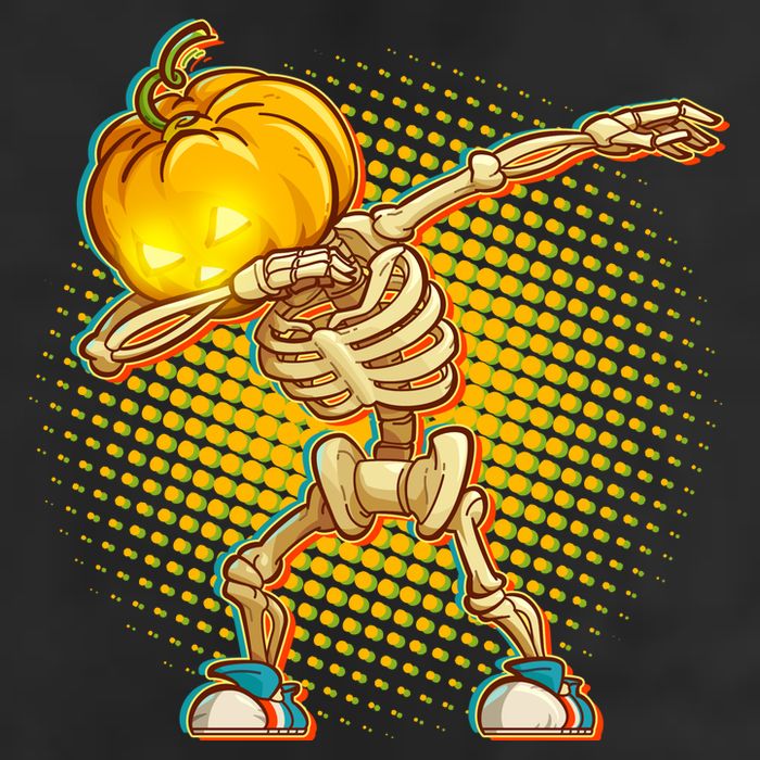 Dabbing Pumpkin Head Skeleton Adult Drive Performance Visor
