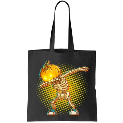 Dabbing Pumpkin Head Skeleton Bag