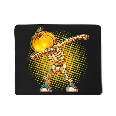 Dabbing Pumpkin Head Skeleton Mousepad