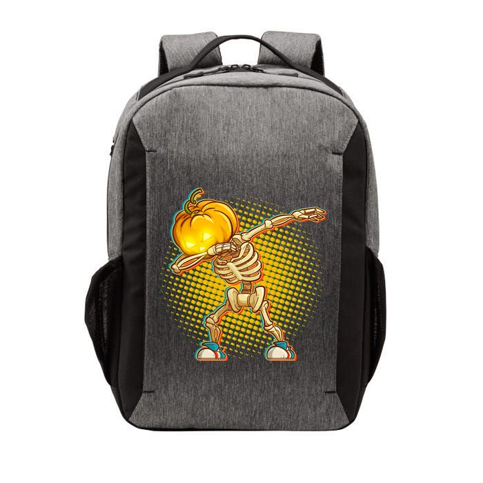 Dabbing Pumpkin Head Skeleton Vector Backpack
