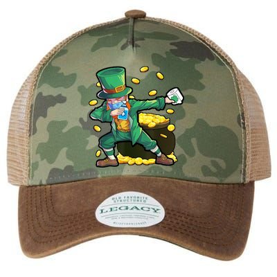 Dabbing Quarantine Leprechaun Legacy Tie Dye Trucker Hat