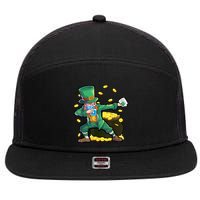 Dabbing Quarantine Leprechaun 7 Panel Mesh Trucker Snapback Hat