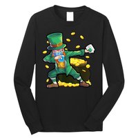 Dabbing Quarantine Leprechaun Long Sleeve Shirt