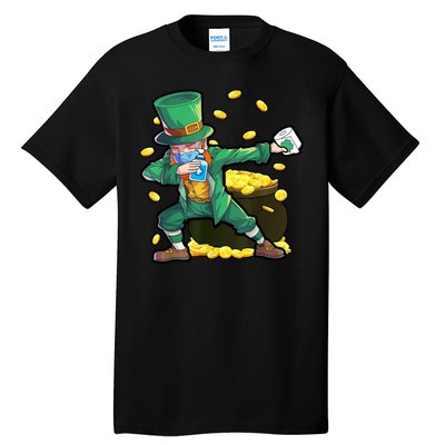 Dabbing Quarantine Leprechaun Tall T-Shirt