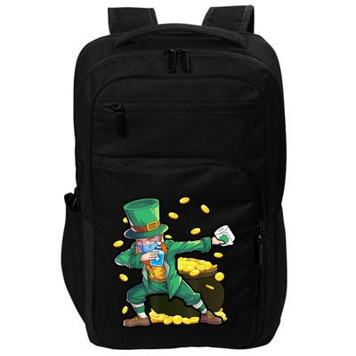 Dabbing Quarantine Leprechaun Impact Tech Backpack