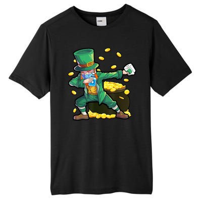 Dabbing Quarantine Leprechaun Tall Fusion ChromaSoft Performance T-Shirt