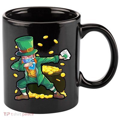 Dabbing Quarantine Leprechaun 11oz C Handle Ceramic Mug