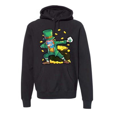 Dabbing Quarantine Leprechaun Premium Hoodie