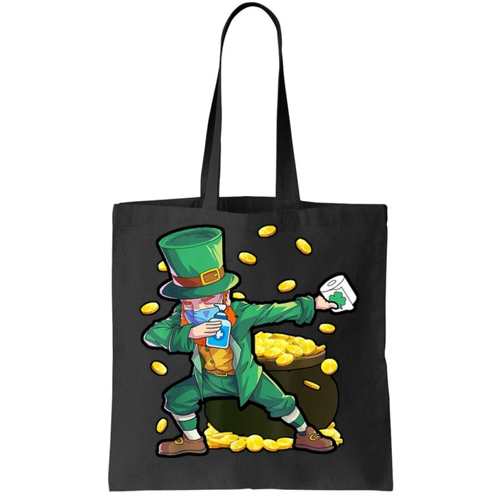 Dabbing Quarantine Leprechaun Tote Bag