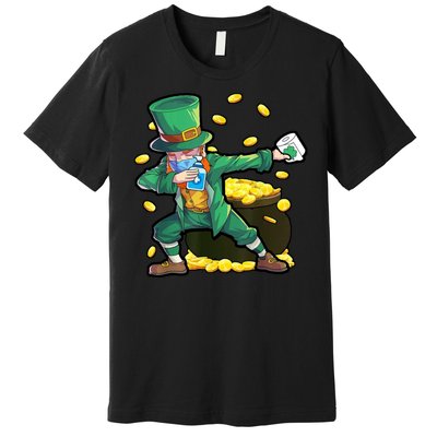 Dabbing Quarantine Leprechaun Premium T-Shirt