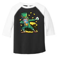 Dabbing Quarantine Leprechaun Toddler Fine Jersey T-Shirt