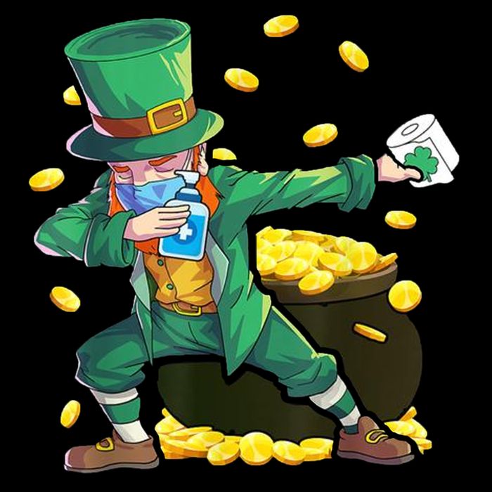 Dabbing Quarantine Leprechaun Toddler Fine Jersey T-Shirt