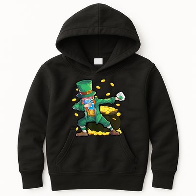 Dabbing Quarantine Leprechaun Kids Hoodie