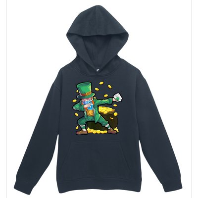 Dabbing Quarantine Leprechaun Urban Pullover Hoodie