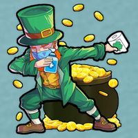 Dabbing Quarantine Leprechaun Sueded Cloud Jersey T-Shirt
