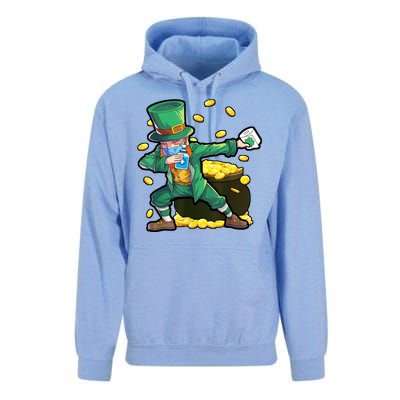 Dabbing Quarantine Leprechaun Unisex Surf Hoodie