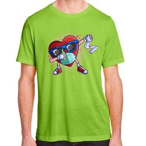 Dabbing Quarantined Valentine's Day Pandemic Adult ChromaSoft Performance T-Shirt