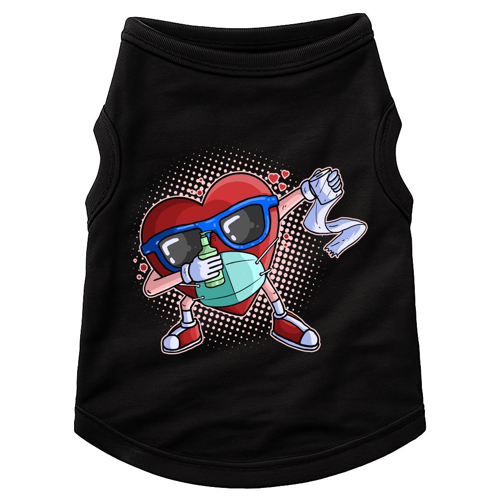 Dabbing Quarantined Valentine's Day Pandemic Doggie Tank