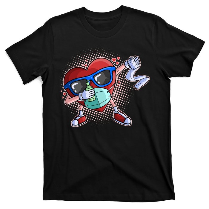 Dabbing Quarantined Valentine's Day Pandemic T-Shirt