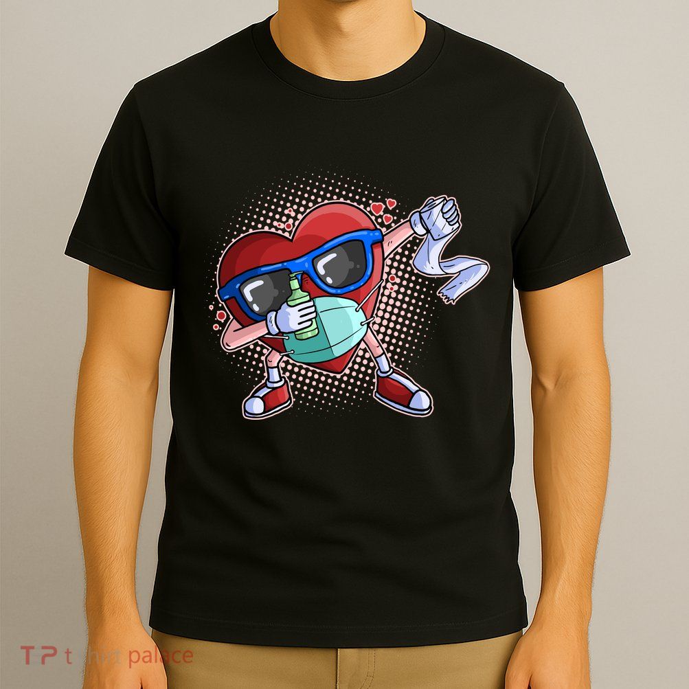 Dabbing Quarantined Valentine's Day Pandemic T-Shirt