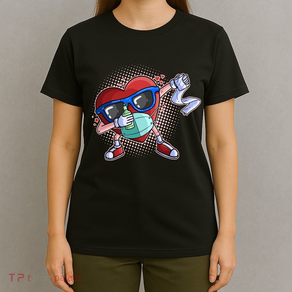 Dabbing Quarantined Valentine's Day Pandemic T-Shirt