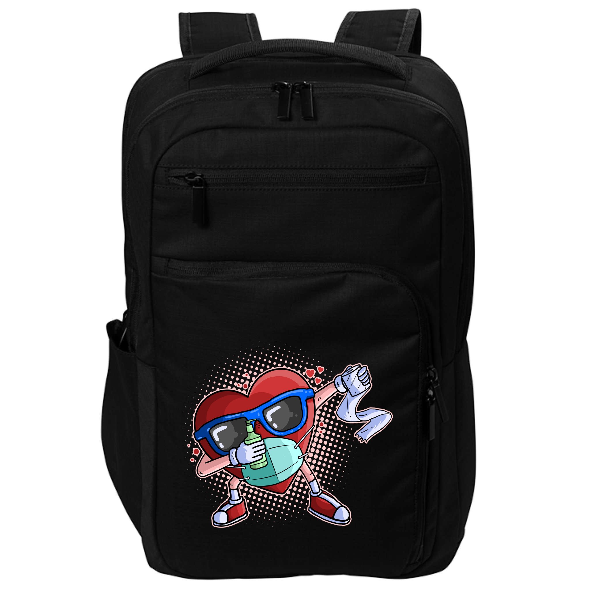 Dabbing Quarantined Valentine's Day Pandemic Impact Tech Backpack