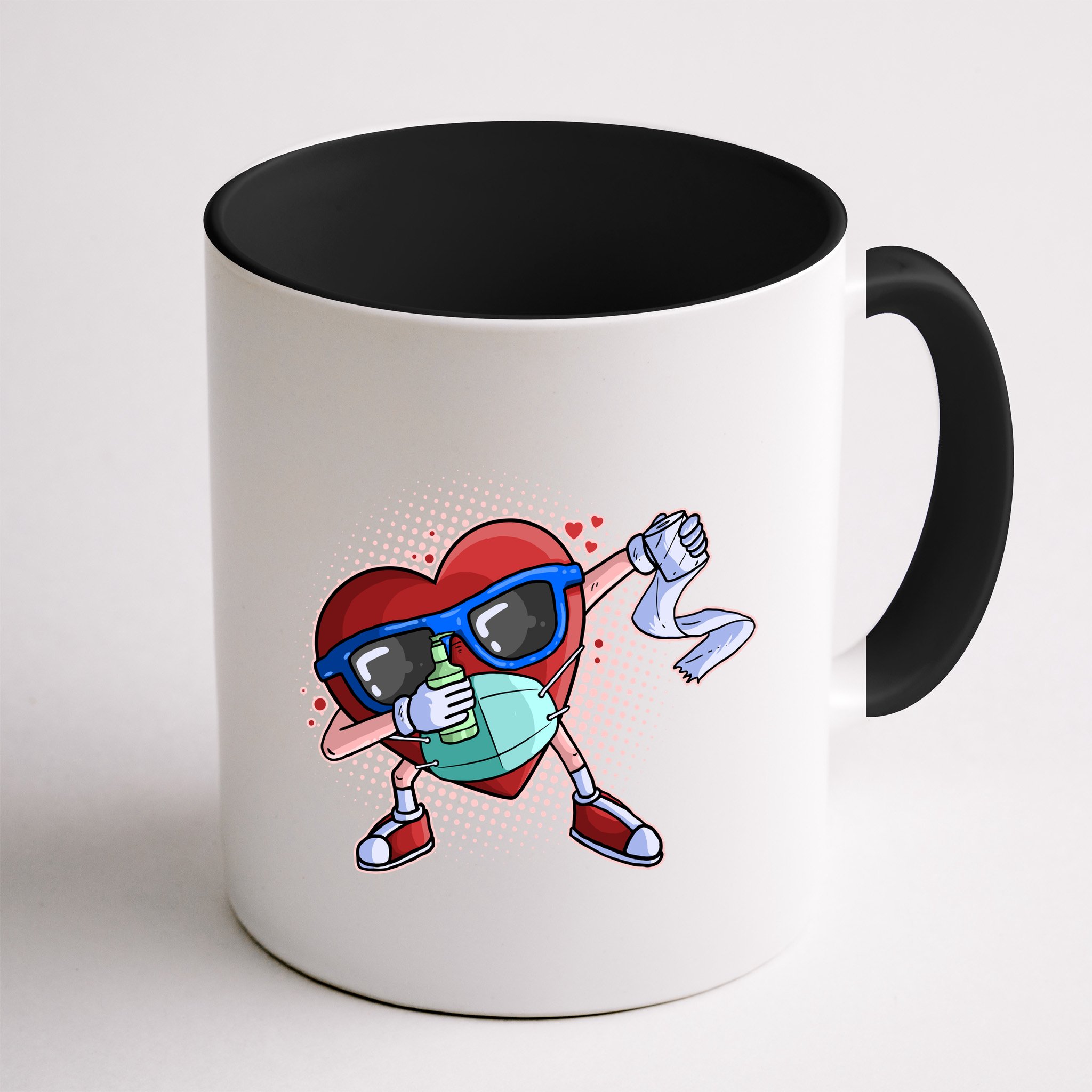Dabbing Quarantined Valentine's Day Pandemic Mug