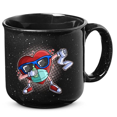 Dabbing Quarantined Valentine's Day Pandemic 15oz Campfire Ceramic Mug
