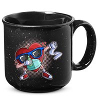 Dabbing Quarantined Valentine's Day Pandemic 15oz Campfire Ceramic Mug