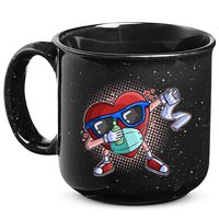 Dabbing Quarantined Valentine's Day Pandemic 15oz Campfire Ceramic Mug