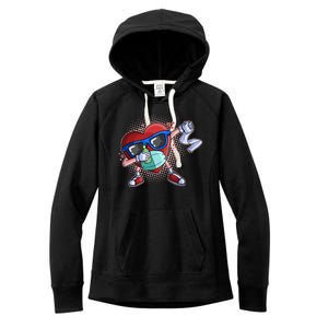 Dabbing Quarantined Valentine's Day Pandemic Women's Fleece Hoodie